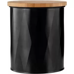 Image of Rhombus Black Small Storage Canister - Premier Housewares