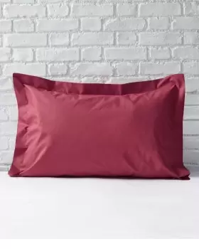 Image of Cotton Traders 400 Thread Count Oxford Pillowcase Pair in Red