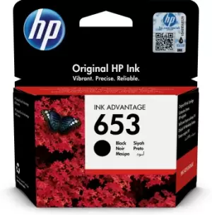 Image of HP 3YM75AE/653 Printhead cartridge black, 360 pages 6ml for HP...