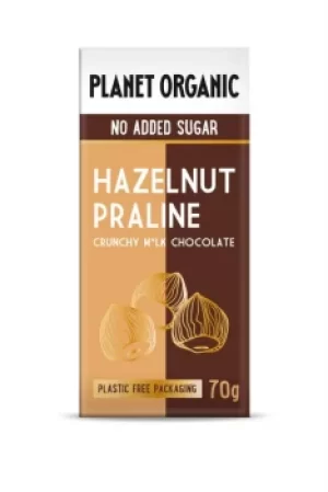 Image of Planet Organic NAS Hazelnut Praline Chocolate 70g