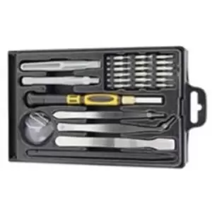 Image of Sprotek Mobile Screen Repair Toolkit - 18 Piece Screwdriver set prying tool suction cups SIM Card ejection tool