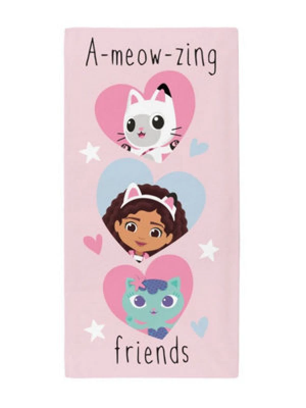 Image of Gabby'S Dollhouse A-Meow-Zing Friends Towel Print VJED7 Unisex