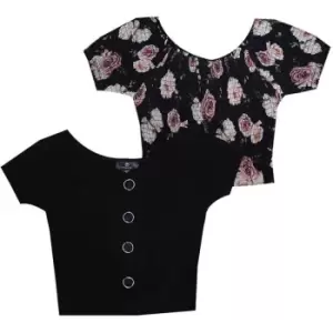 Image of Firetrap 2 Pack Tops Junior Girls - Black