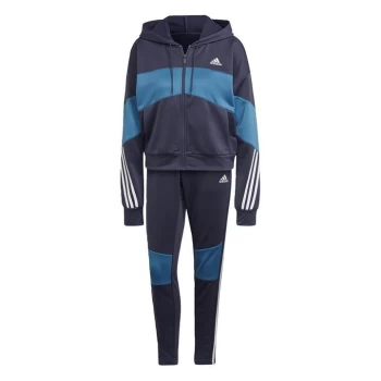 Image of adidas Sportswear Bold Block Track Suit Womens - Shadow Navy