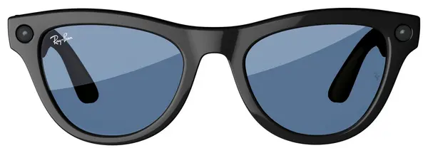 Image of Ray-Ban Meta Ray-Ban Meta Skyler, Shiny Black, Cerulean Blue