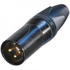 Image of Neutrik NC3MXX-B XLR connector Plug, straight Number of pins: 3 Black