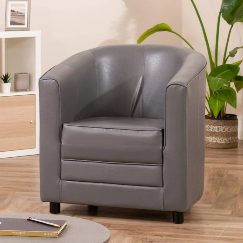 Image of Artemis Home Aspen Tub Chair in Grey Grey Unisex