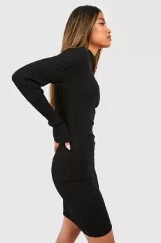 Image of Wide Rib Knitted Mini Dress