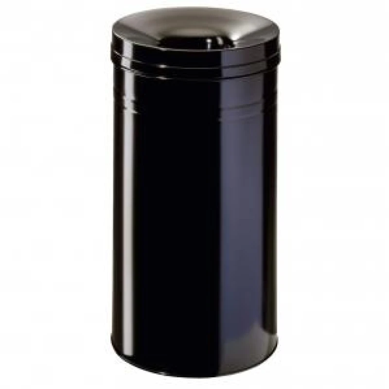 Image of Durable Fire Extinguishing Metal Waste Bin - TUV Certified - 30L - DRBE332601