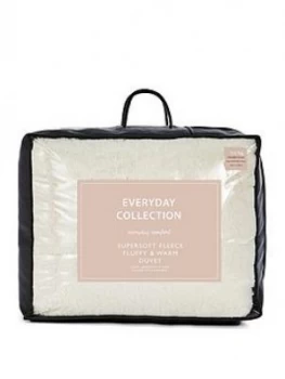 Image of Everyday Collection Super Soft Teddy Fleece 13.5 Tog Duvet
