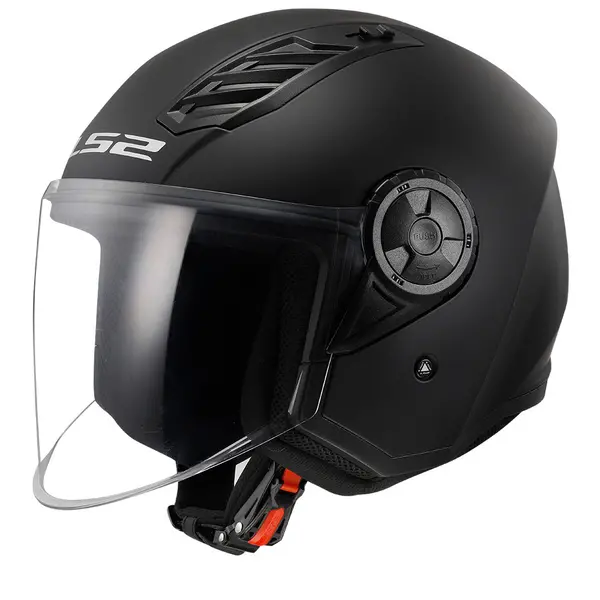 Image of LS2 OF616 Airflow II Solid Matt Black 06 Jet Helmet Size XL