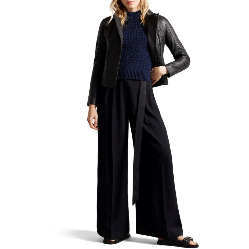 Image of Ted Baker Lizia Biker Jacket - Black 6