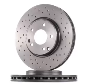 Image of PAIR BREMBO BRAKE XTRA DRILLED DISCS 09.8304.2X