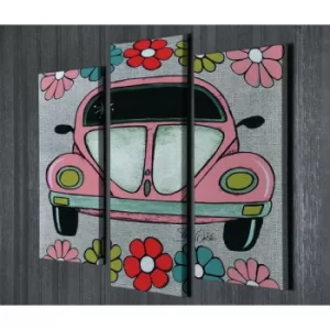 Image of UC60 Multicolor Decorative Canvas Painting (3 Pieces)