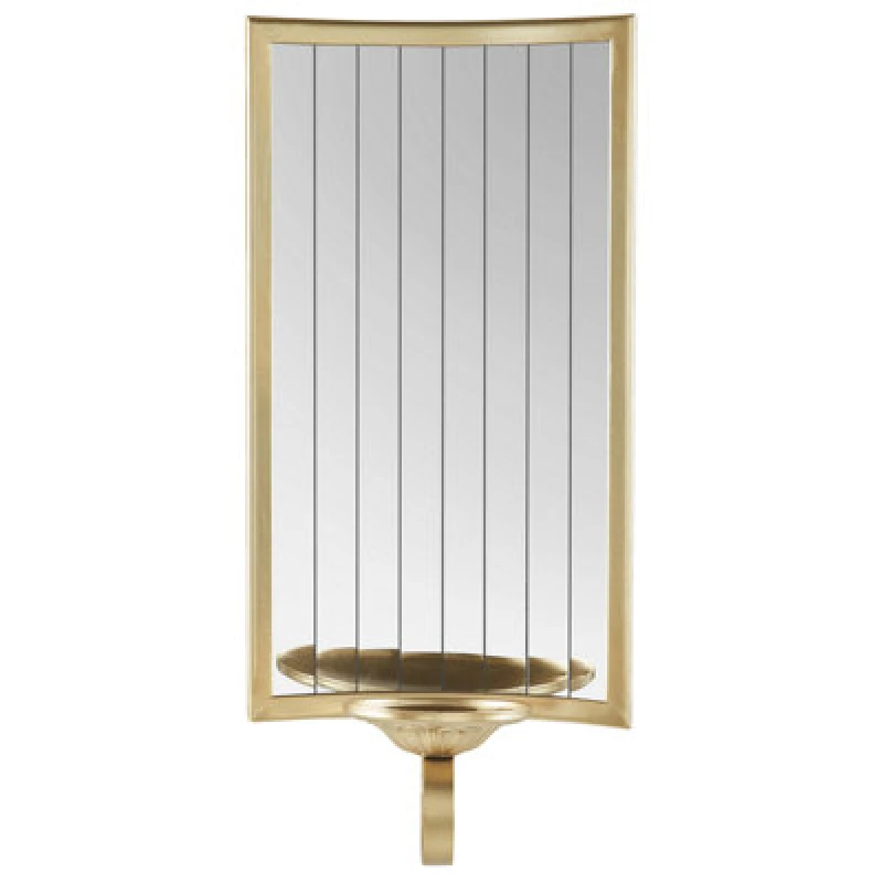 Image of Beliani Wall Candle Holder Sobreda Metal 41cm Gold