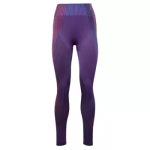 Image of Reebok United By Fitness Myoknit Seamless Leggings Womens - Vector Blue