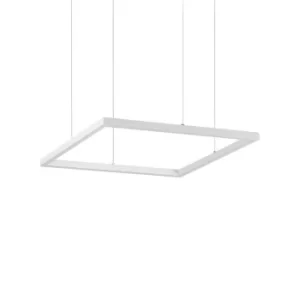 Image of Oracle Decorative Square Integrated Pendant Light White, 3000K, 33W