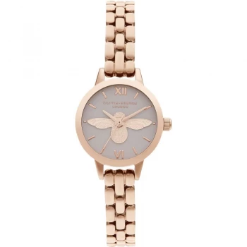 Image of Ladies Olivia Burton 3D Bee Blush Dial & Rose Gold Watch