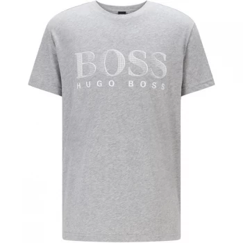 Image of Hugo Boss Crew Neck Large Logo T-Shirt Grey Size L Men