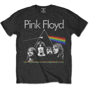 Image of Pink Floyd - DSOTH Band & Pulse Kids 5-6 Years T-Shirt - Grey