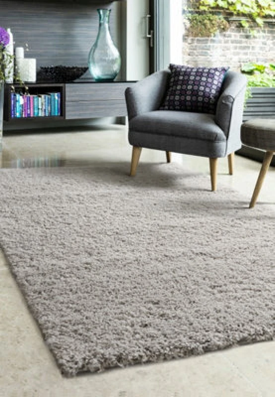 Image of Melrose Venus Shaggy Light Natural High Pile Medium Area Rug 120/170Cm