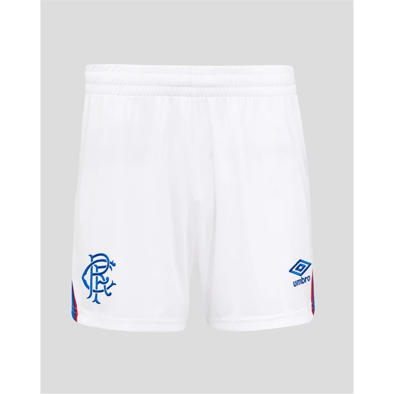 Image of Umbro Rangers Away Shorts 2025 2026 Juniors White male 9-10 (M)
