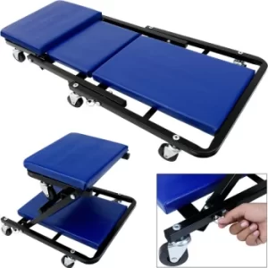 Image of Car Creeper Folding Mechanics Stool 36-inch Heavy Duty Convertible Crawler Board 6 rotatable wheels
