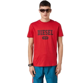 Image of Diesel 1978 Slim T Shirt - Red