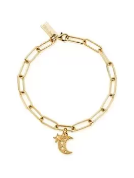 Image of ChloBo Gold Link Chain Hope And Guidance Bracelet, Gold, Women