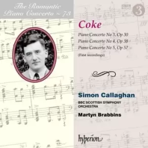 Image of Coke Piano Concerto No 3 Op 30/Piano Concerto No 4 Op 38/ by Roger Sacheverell Coke CD Album