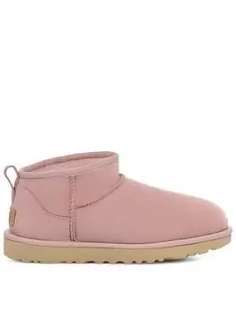 Image of UGG Classic Ultra Mini Boots - Rose Grey, Pink, Size 7, Women