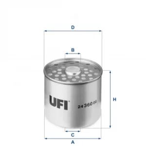 Image of 24.360.00 UFI Fuel Filter