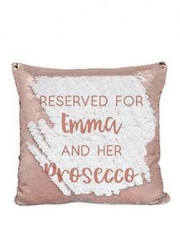 Image of Rose Gold Secret Message Sequin Cushion