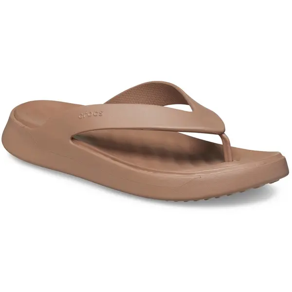 Image of Crocs Womens Getaway Lightweight Flip Flops UK Size 7 (EU 39-40) Latte CRC507-LATTE-7