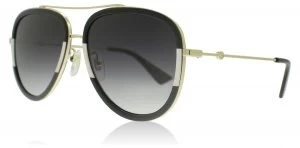 Image of Gucci 0062S Sunglasses Gold 006 57mm