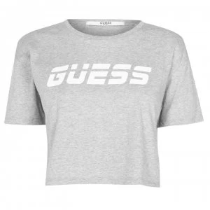 Image of Guess Act Logo T-Shirt - Grey M90