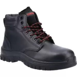 Image of Centek Mens FS317C S3 Leather Safety Boots (5 UK) (Black) - Black
