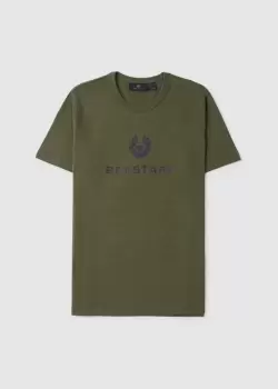 Image of Belstaff Mens Signature T-Shirt In True Olive