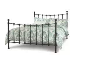 Image of Serene Marseilles 4ft6 Double Black Metal Bed