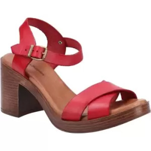 Image of Hush Puppies Womens Georgia Leather Heel Summer Sandals UK Size 5 (EU 38)