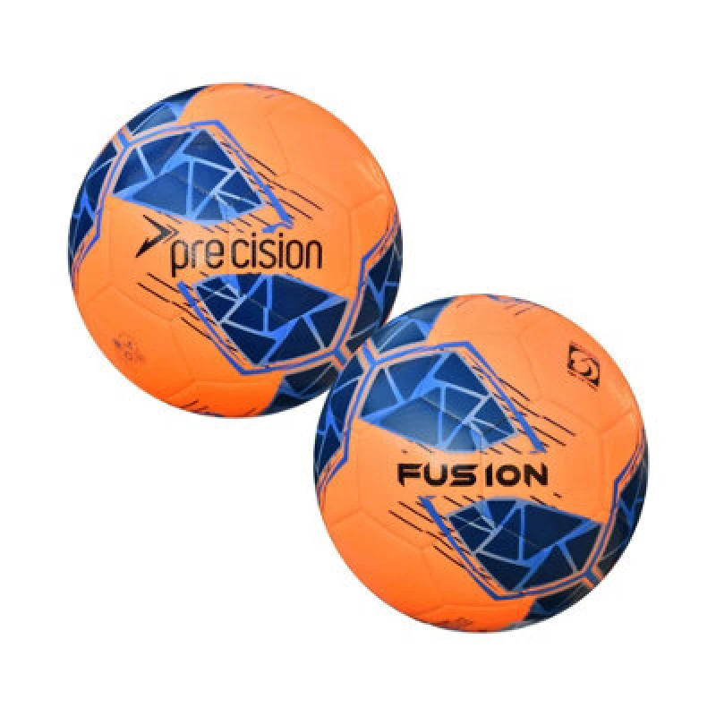 Image of Precision Fusion Fifa Basic Training Ball Fluorescent Orange/blue/royal Blue/grey (5)