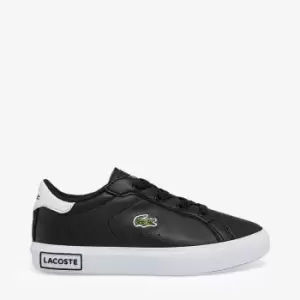 Image of Lacoste Infant Powercourt Trainers - Black - UK 7 Toddler
