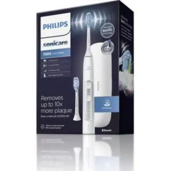 Image of Philips Sonicare ExpertClean 7300 HX9611/21 White Electric Toothbrush