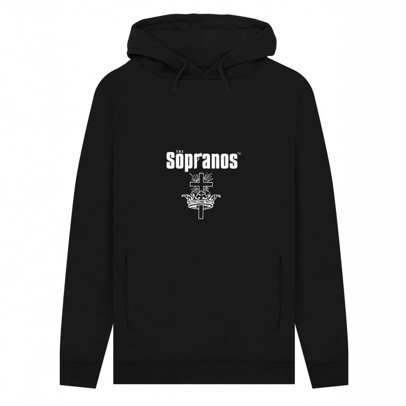 Image of The Sopranos Mens TV Show Hoodie in Black Size: Small Black Male S