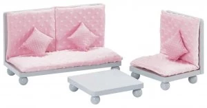 Image of Olivias Little World Princess Doll Lounge Polka Dot