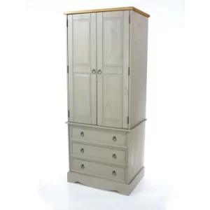 Image of Corona Grey 2 door, 3 drawer wardrobe
