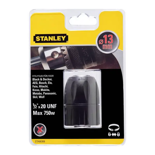 Image of STANLEY Reversible 13mm Keyless Chuck (STA66368-QZ)