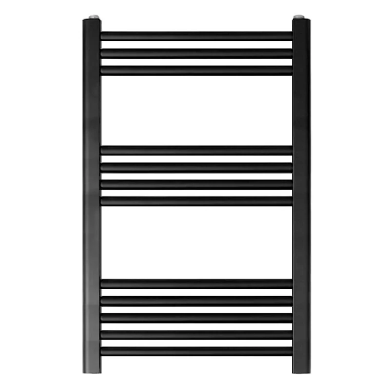 Image of Balterley Straight Heated Towel Rail Radiator, 542W, 600 x 800mm, Matt Black Unisex