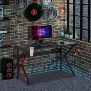 Image of Tregurra Racing Gaming Desk, black