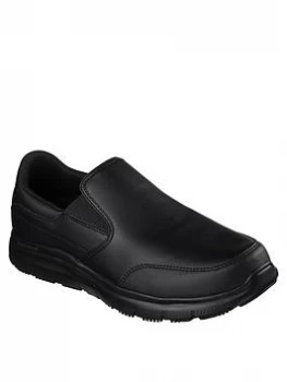 Image of Skechers Flex Advantage Bronwood Slip On Shoe - Black, Size 10, Men